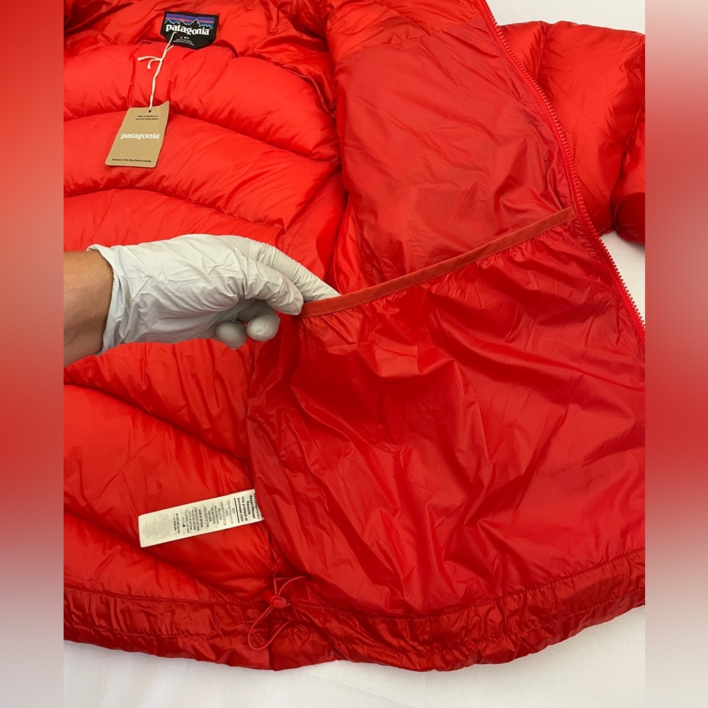 NWT Patagonia Fitz Roy Down Parka Hoody Coat Women's Size L Madder Red FA24 - Picture 13 of 16